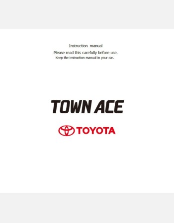 toyota townace 2018 2019 & 2020 owners manual in english